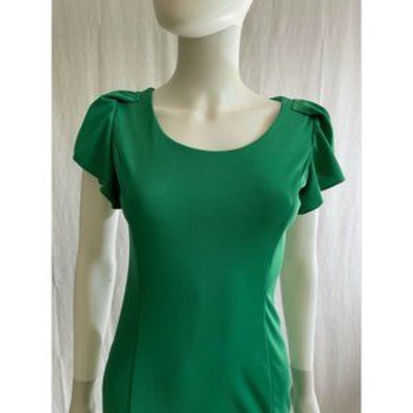 Women's Dress Mini Party Cocktail Green Round Neck - Picture 2 of 11